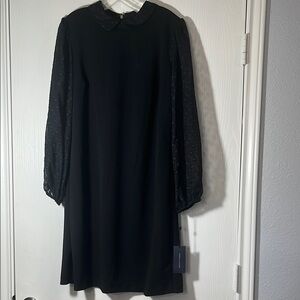 Tommy Hilfiger Black Long Sleeve Sheath Dress